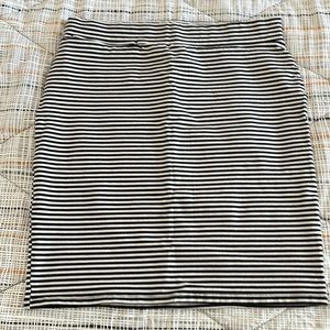 Toad & Co Striped Skirt Black and White Stripes